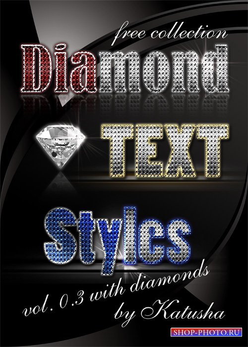 Гламурные стили для Photoshop - With Diamonds