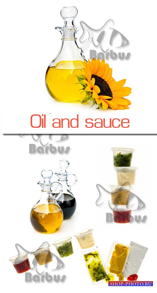 Oil and sauce / Подсолнечное масло и соусы - Photo stock