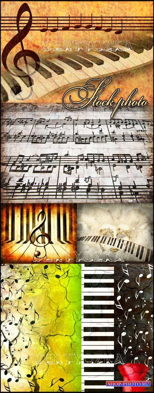 Фоны с музыкальными элементами, музыка / Music, musical backgrounds - Raste ...
