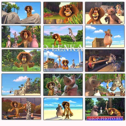 Детские фоны из мультфильма - Мадагаскар