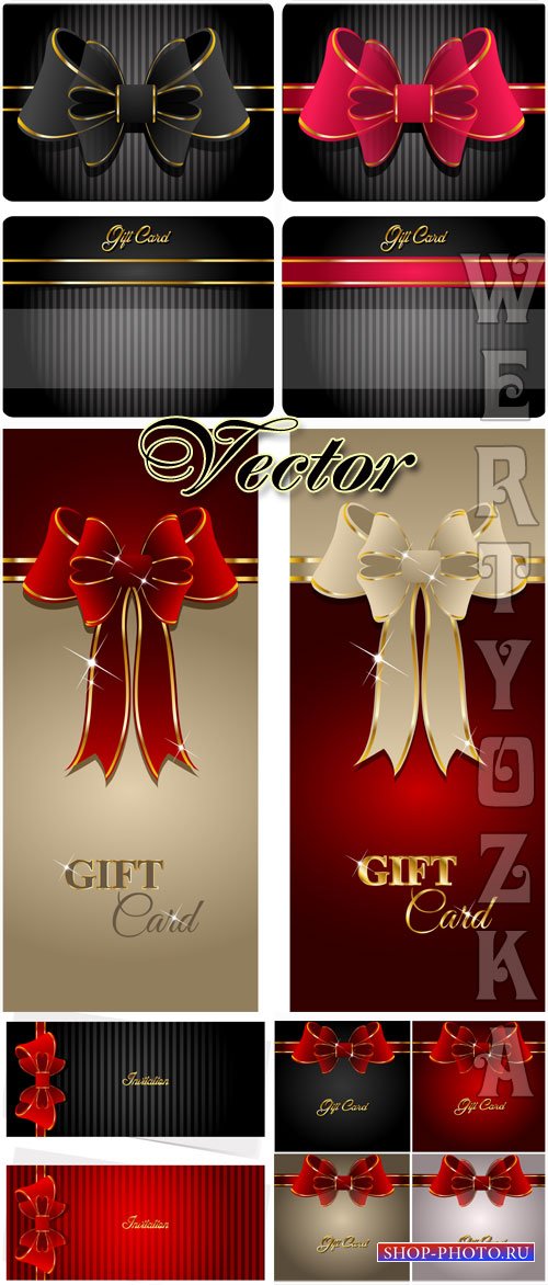 Поздравительные карточки / Gift card - vector clipart