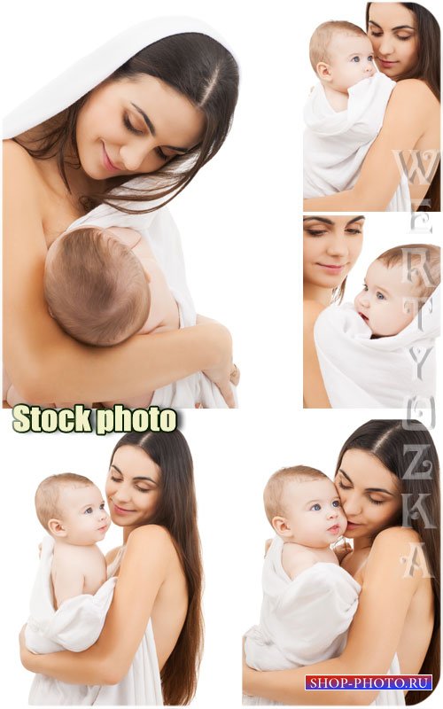 Мать и дитя / Mother and Child - Raster clipart