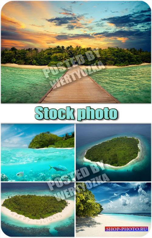 Остров в океане / Island in the ocean - stock photos