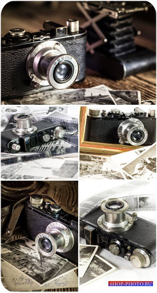 Раритетные и старинные фотоаппараты - сток фото