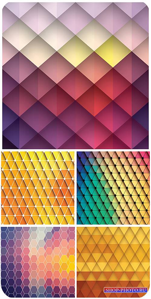 Разноцветные фоны в векторе, цветная абстракция