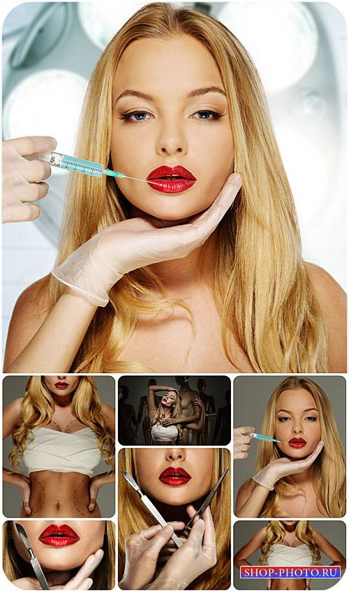 Пластические операции, женская красота / Plastic operations, female beauty - stock photos