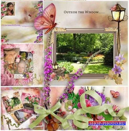 Цветочный скрап-комплект - Сад любви 