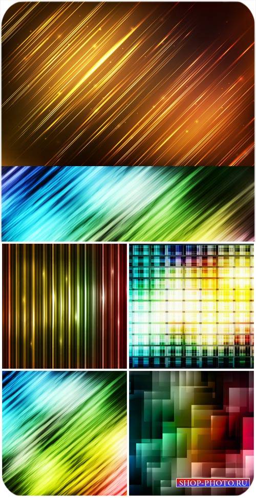 Цветная абстракция, фоны в векторе / Color abstract backgrounds vector