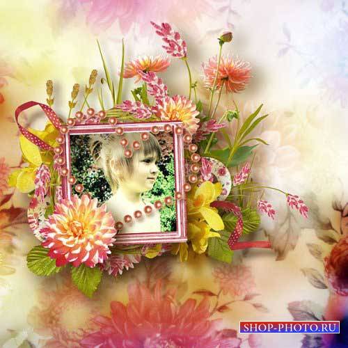 Цветочный скрап-комплект - Весёлый сад 
