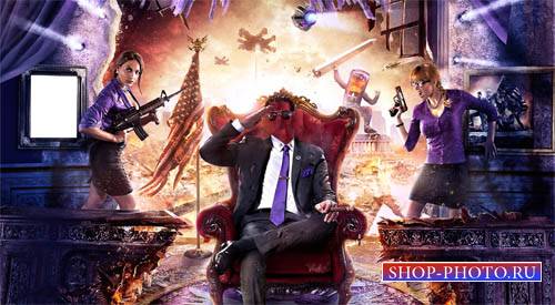  Шаблон для Photoshop - Армагеддон в Америке 