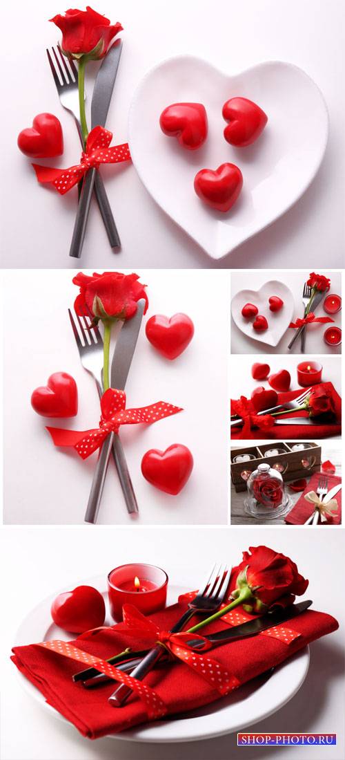 Composition romantic Valentine's Day - stock photos
