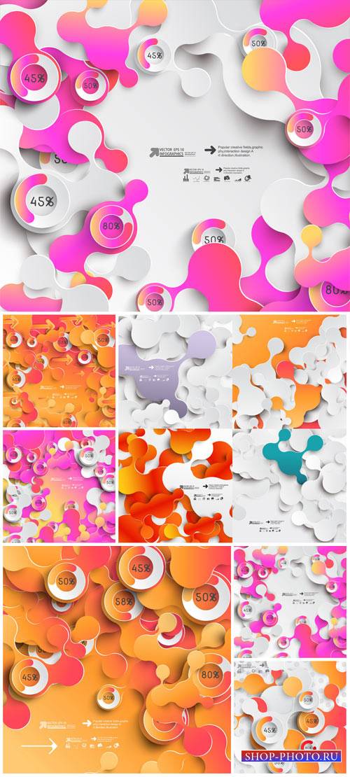 Vector backgrounds with abstraction # 40
