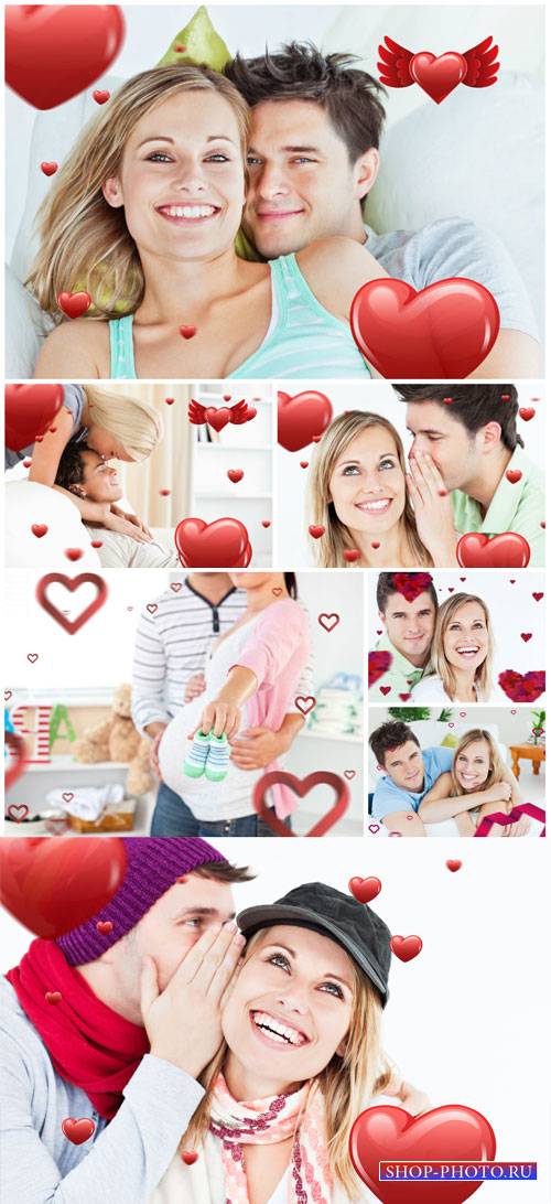 Valentine's Day, couples - stock photos