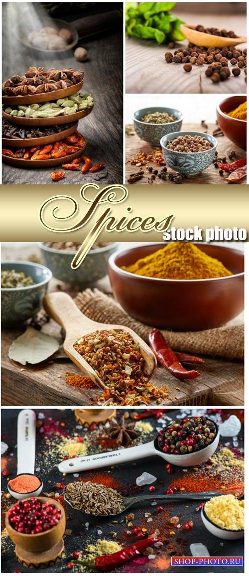 Spices and condiments - stock photos