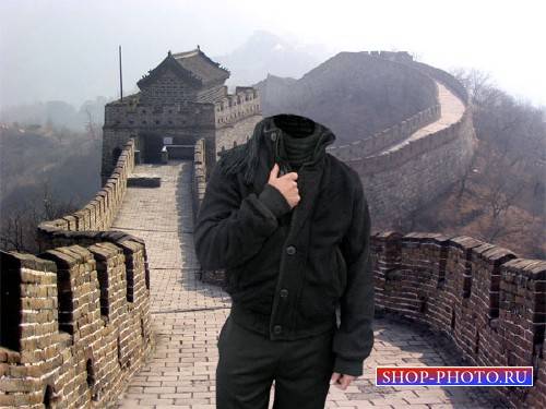 Шаблон для фото - Великая Китайская стена