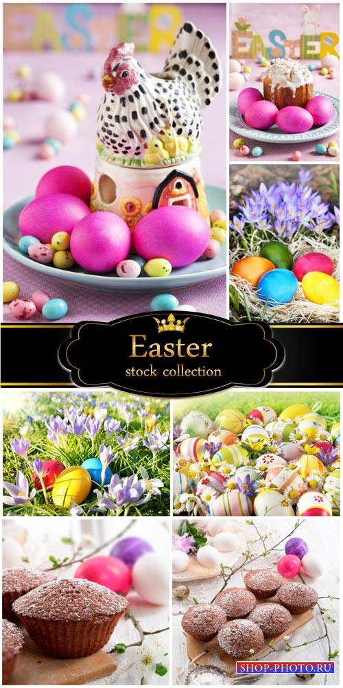 Easter, traditional Easter meal - stock photos