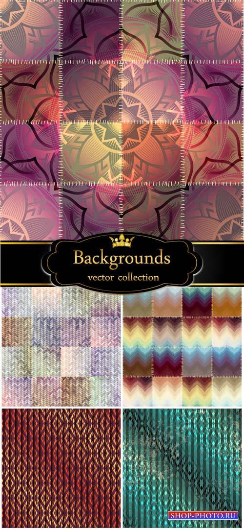 Vector backgrounds, abstract, texture