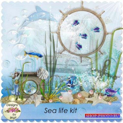 Морской скрап-комплект - Морская жизнь 