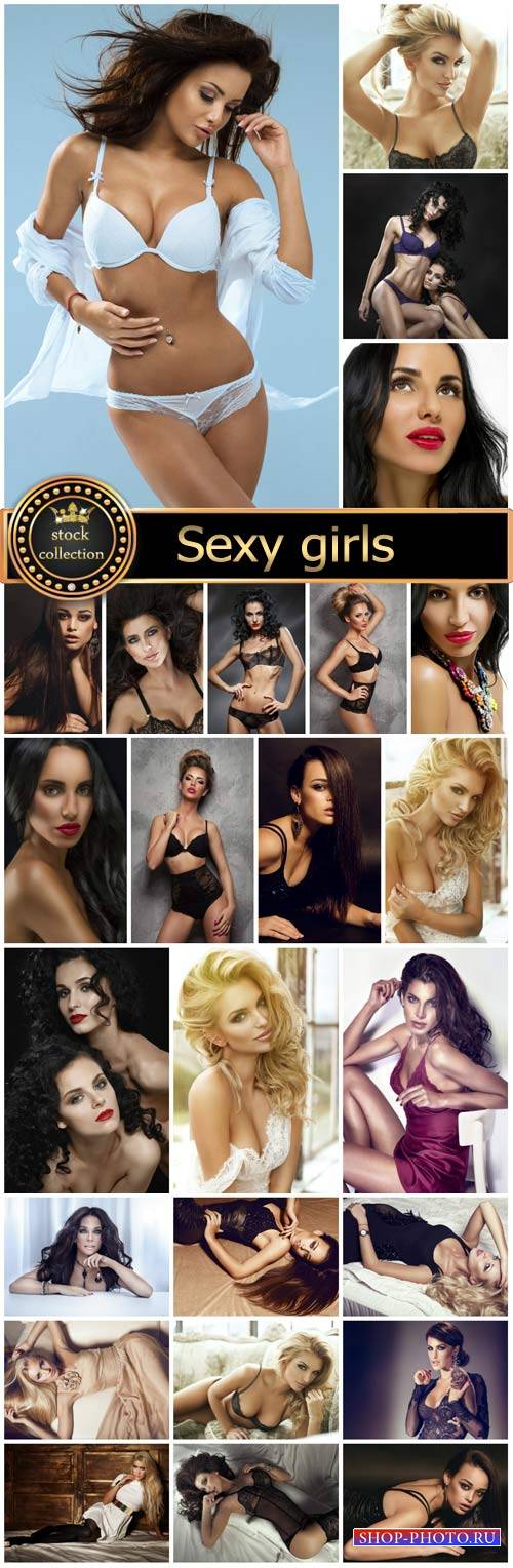 Sexy girls, beautiful women - Stock Photo