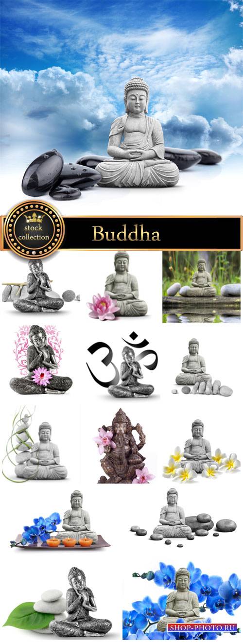 Buddha figure, deity - stock photos