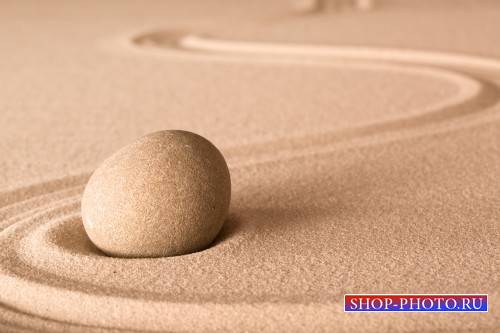Spa background with sand and stones - stock photos