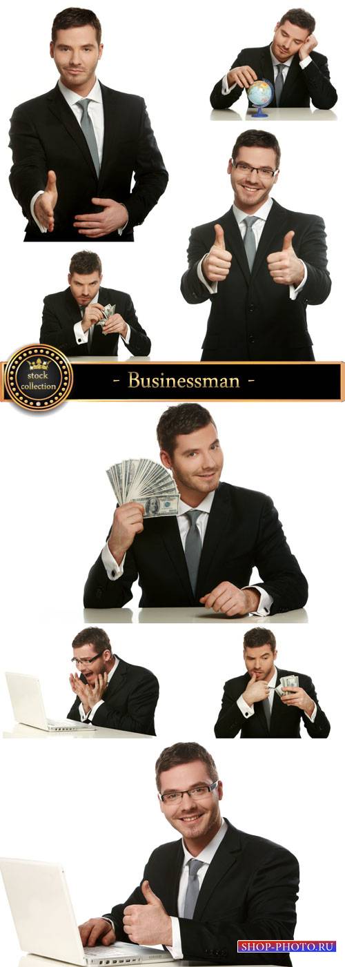 Businessman in different situations - stock photos