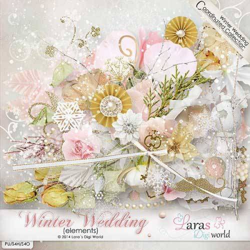 Свадебный скрап-комплект - Зимняя свадьба