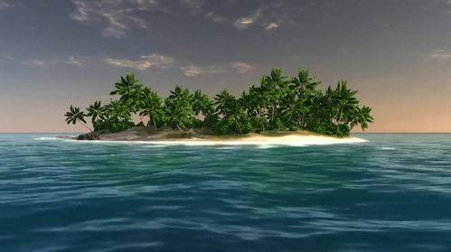 Футаж - Необитаемый остров