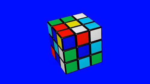 Футаж на хромакее - Сборка Кубика Рубика