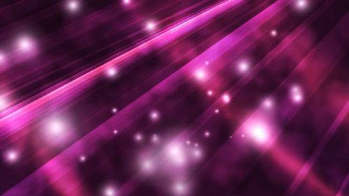 Футаж - Летящие частицы на фиолетовом фоне