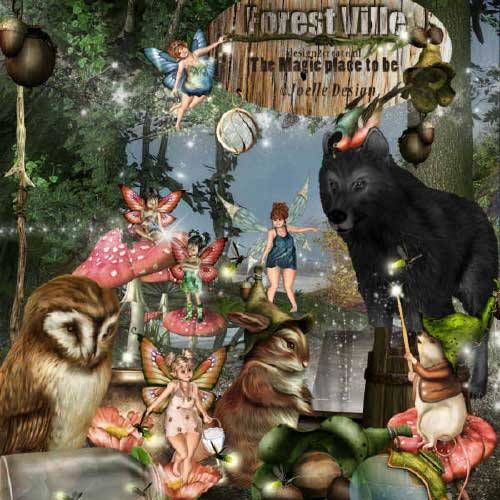 Сказочный скрап-набор - Forest Ville