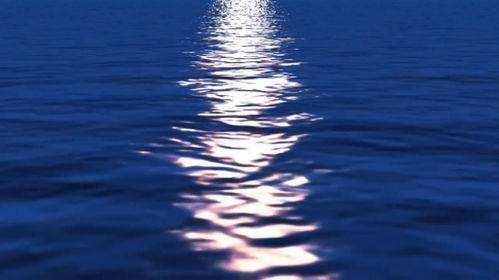 Футаж - Лунная дорожка на воде
