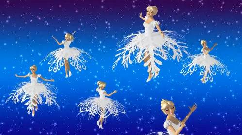 Новогодний футаж - Танец снежинок