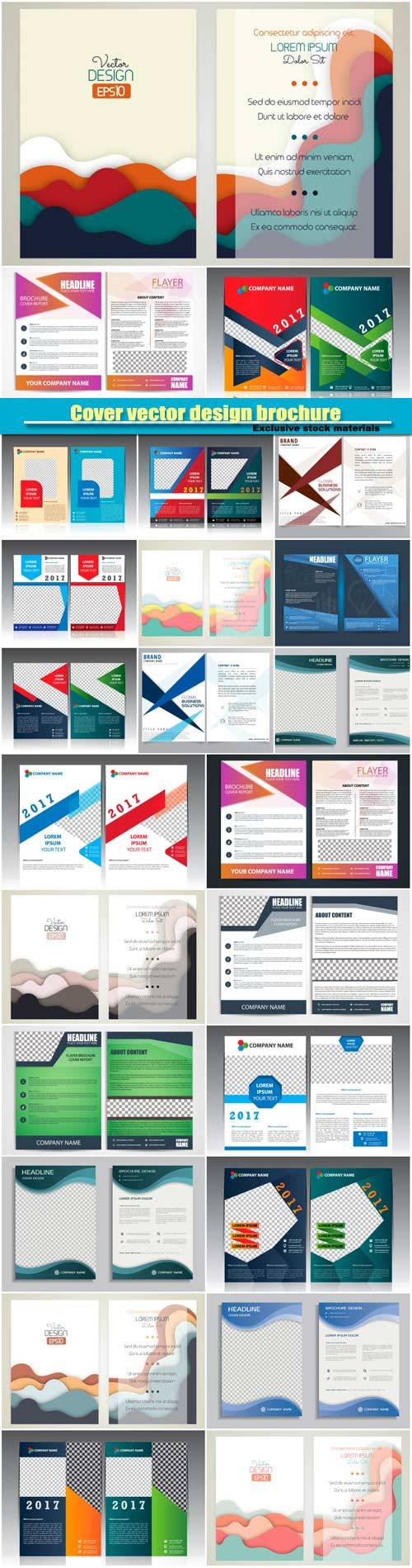 Cover vector design brochure, flyer template