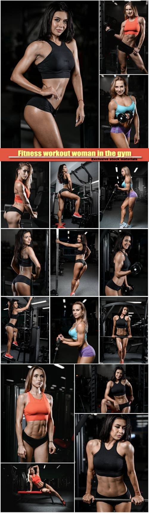 Fitness workout woman in the gym