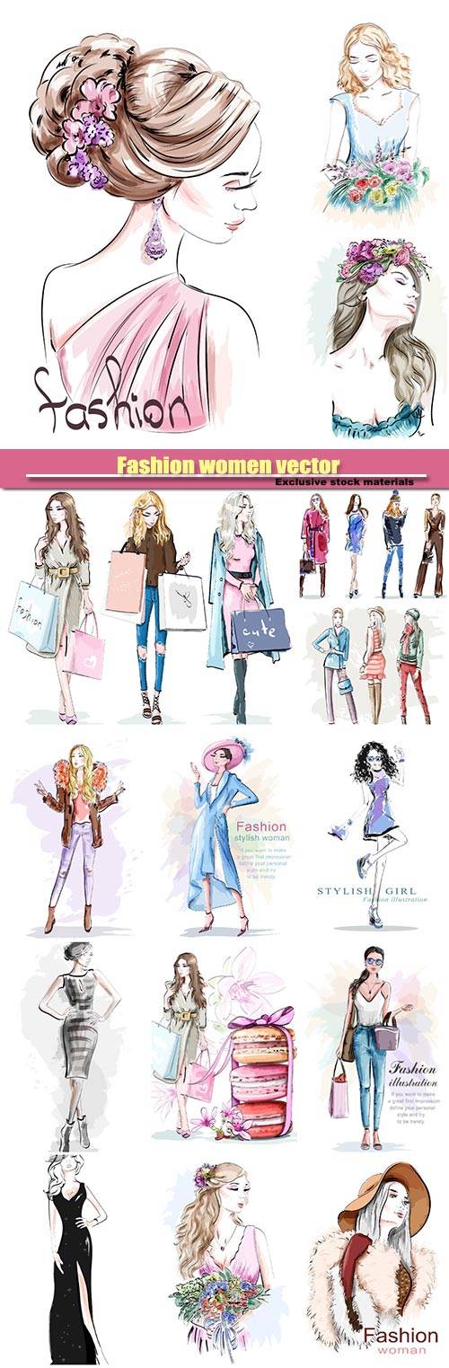 Fashion women vector