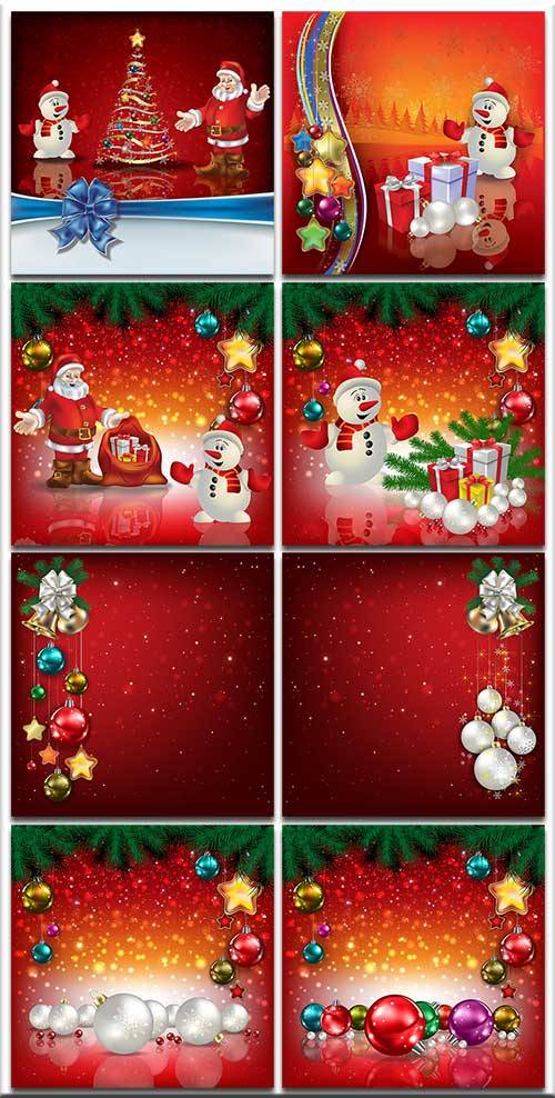 Новогодние фоны-Новогодние композиции.2 часть/Christmas backgrounds-Christmas composition.Part 2 