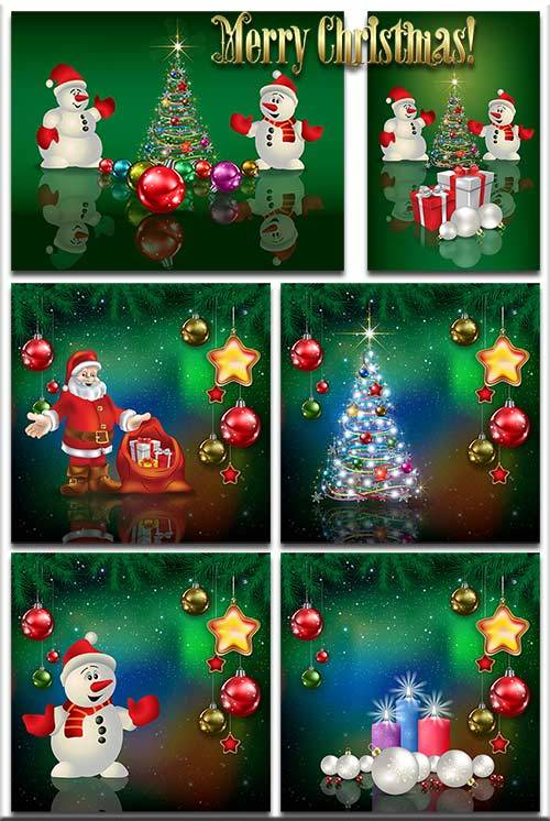 Новогодние фоны-Новогодние композиции.5 часть/Christmas backgrounds-Christmas composition.Part 5 