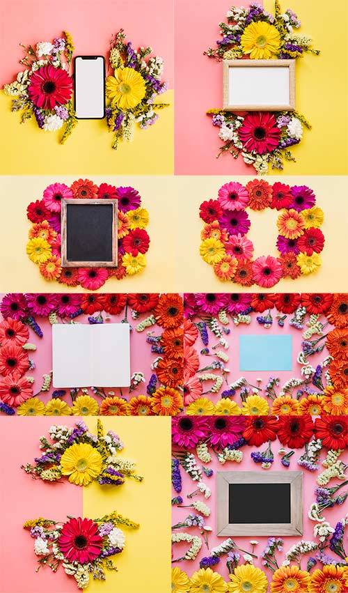 Весенние фоны с цветами / Spring background with flowers