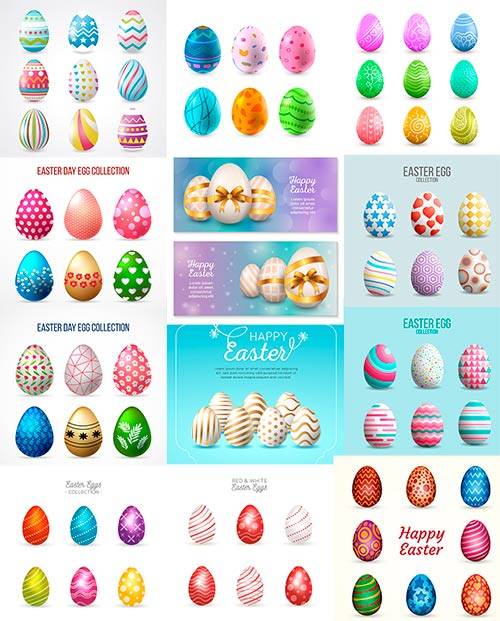 Пасхальные яйца - Вектор / Easter Eggs - Vector