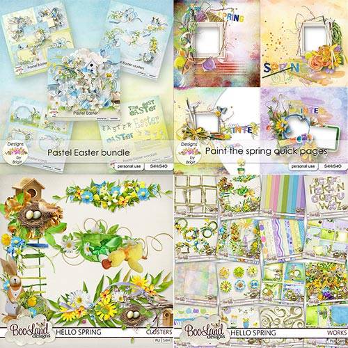   Scrap set - Hello Spring / Pastel Easter / Paint The Spring