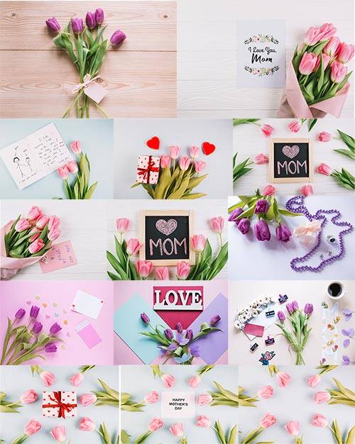 Фоны с тюльпанами для поздравлений / Backgrounds with tulips for congratula ...