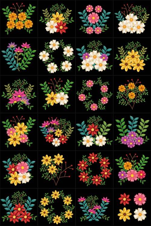 Цветы в векторе / Flowers in a vector