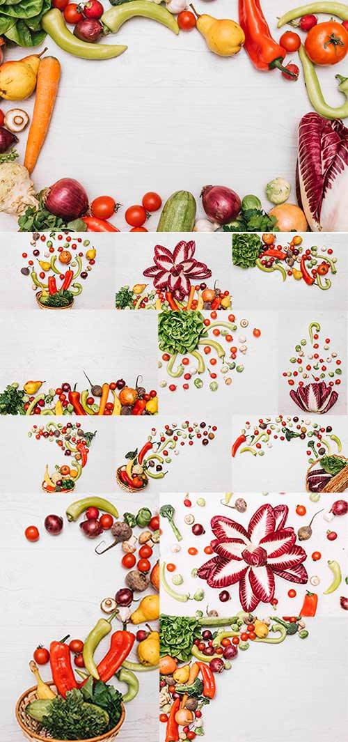 Ассорти из фруктов и овощей / Assorted fruits and vegetables