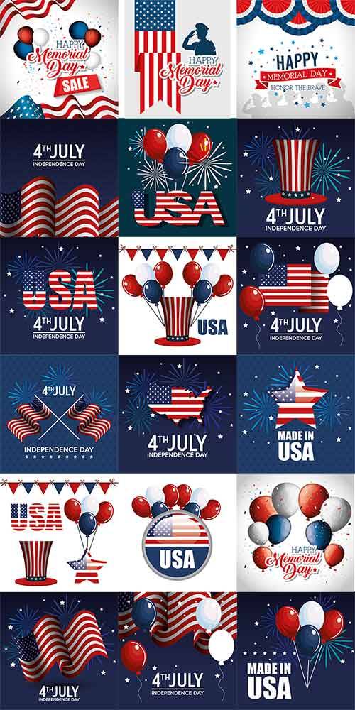 День Независимости США - Вектор / US Independence Day - Vector