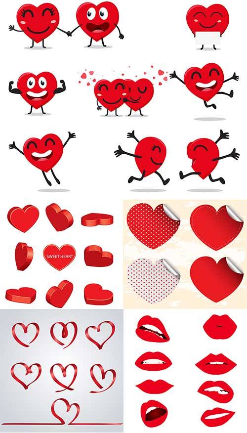 Сердечки в векторе / Hearts in vector