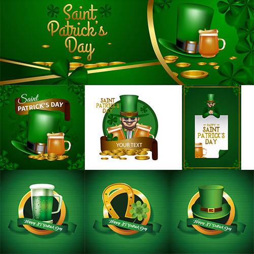   Happy Saint Patricks day - Vector Graphics 