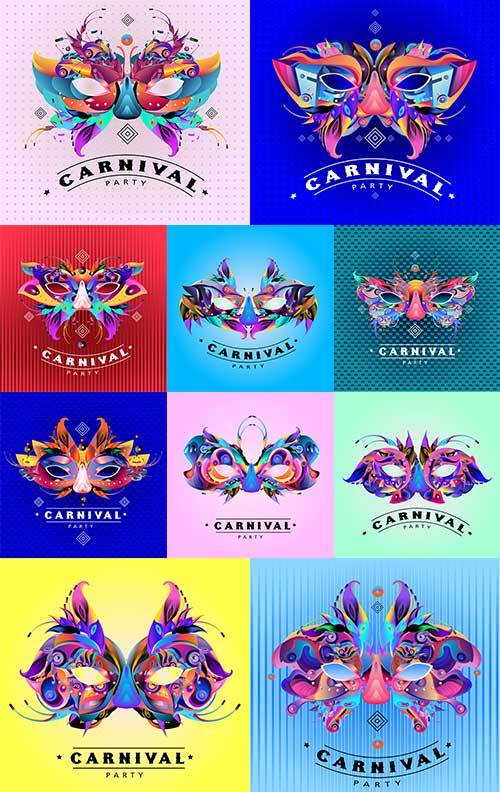 Карнавальная маска - Векторный клипарт / Carnival mask - Vector Graphics