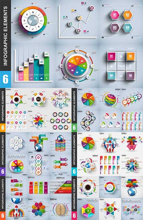 Инфографика - Векторный клипарт / Infographics - Vector Graphics