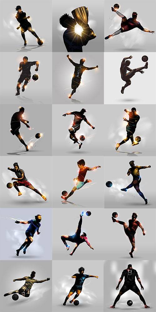 Футболист - Векторный клипарт / Soccer player - Vector Graphics